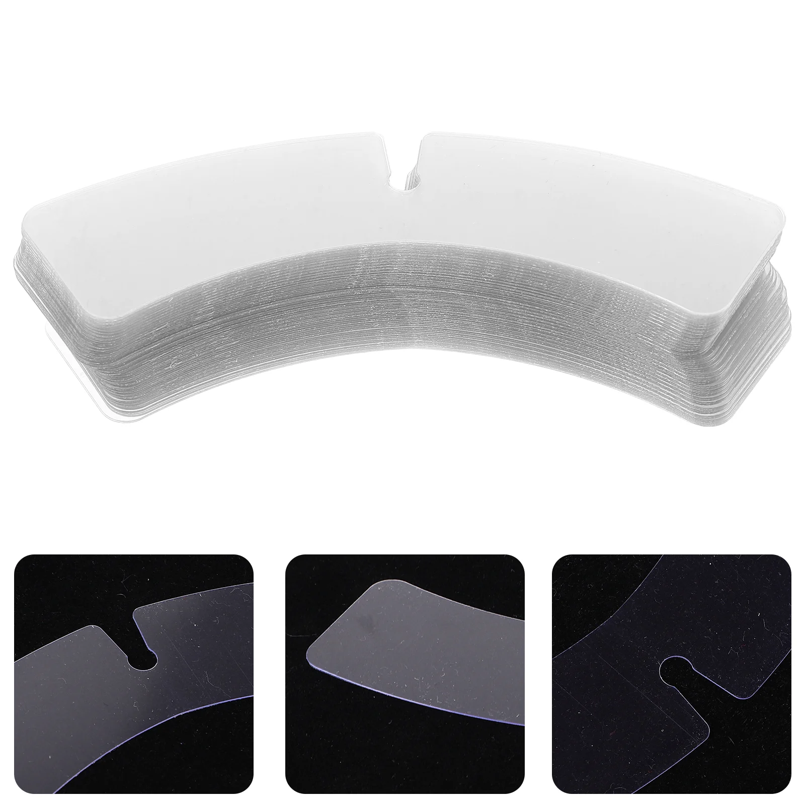 

100 Pcs Collar Support Piece Protectors for Mens Shirts Inserts Stays Dress Clothing Hangers Bone Shaper Plastic Women's Coat