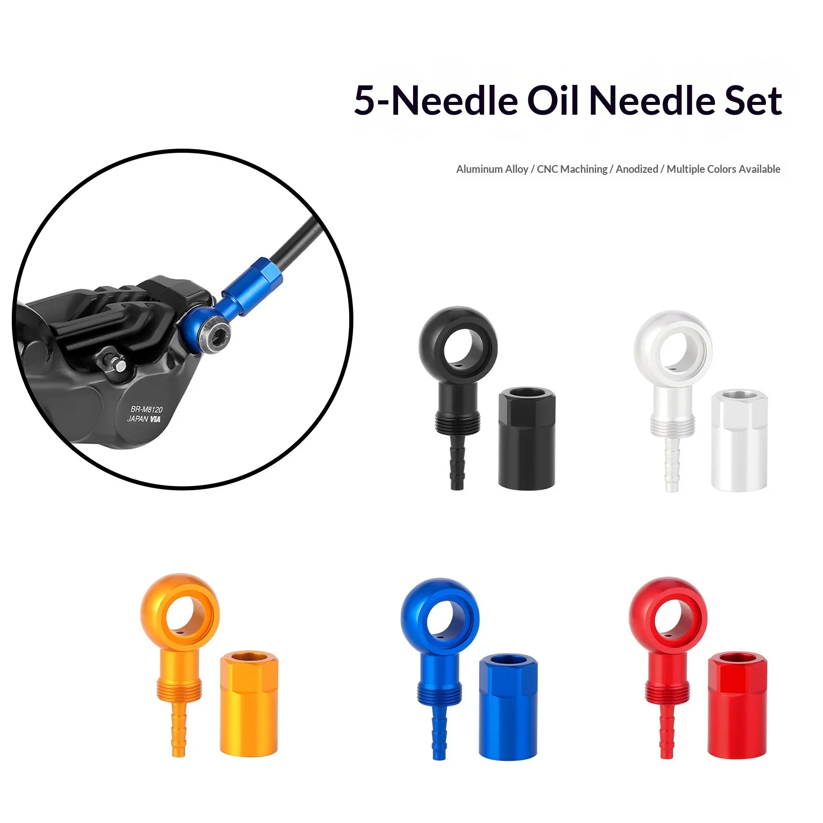 

Игла для гидравлических тормозов ENLEE, из анодированного алюминиевого сплава, с коннектором типа «банжо», для велосипедов, совместима с SLX, XT, XTR