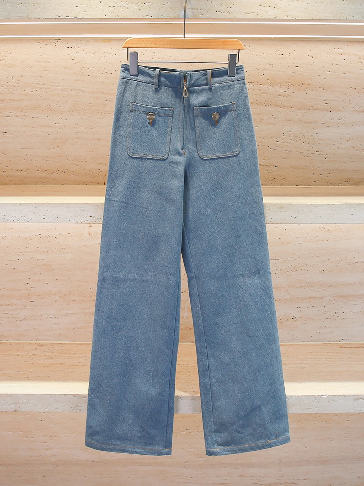 

Модные повседневные прямые джинсы с высокой талией, женские джинсовые брюки премиум-класса с эффектом талии, удобные дышащие всесезонные брюки