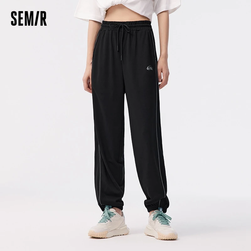 

Semir Casual Pants Women Ninth Pants Simple Printed Leggings And Women Versatile Pants