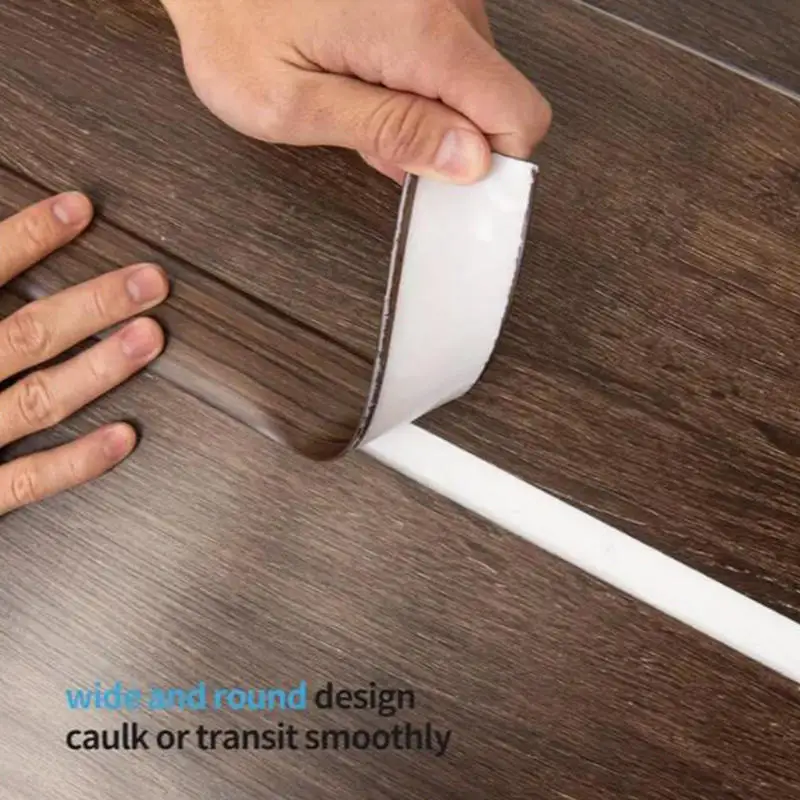 Tiras de transição de piso autoadesivas pressionadas tira de costura de limiar de porta lacuna de piso prensada linha borda tira decoração