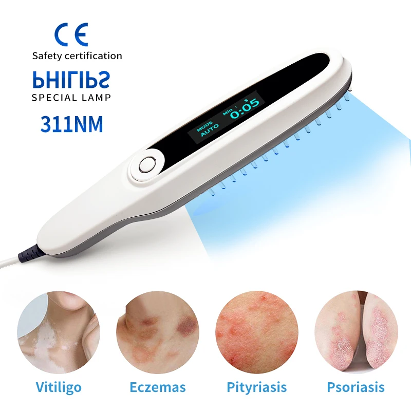 311NM UVB Phototherapy Lamp Device for Vitiligo Treatment UV NarrowBand Ultraviolet Light Therapy Psoriasis Light