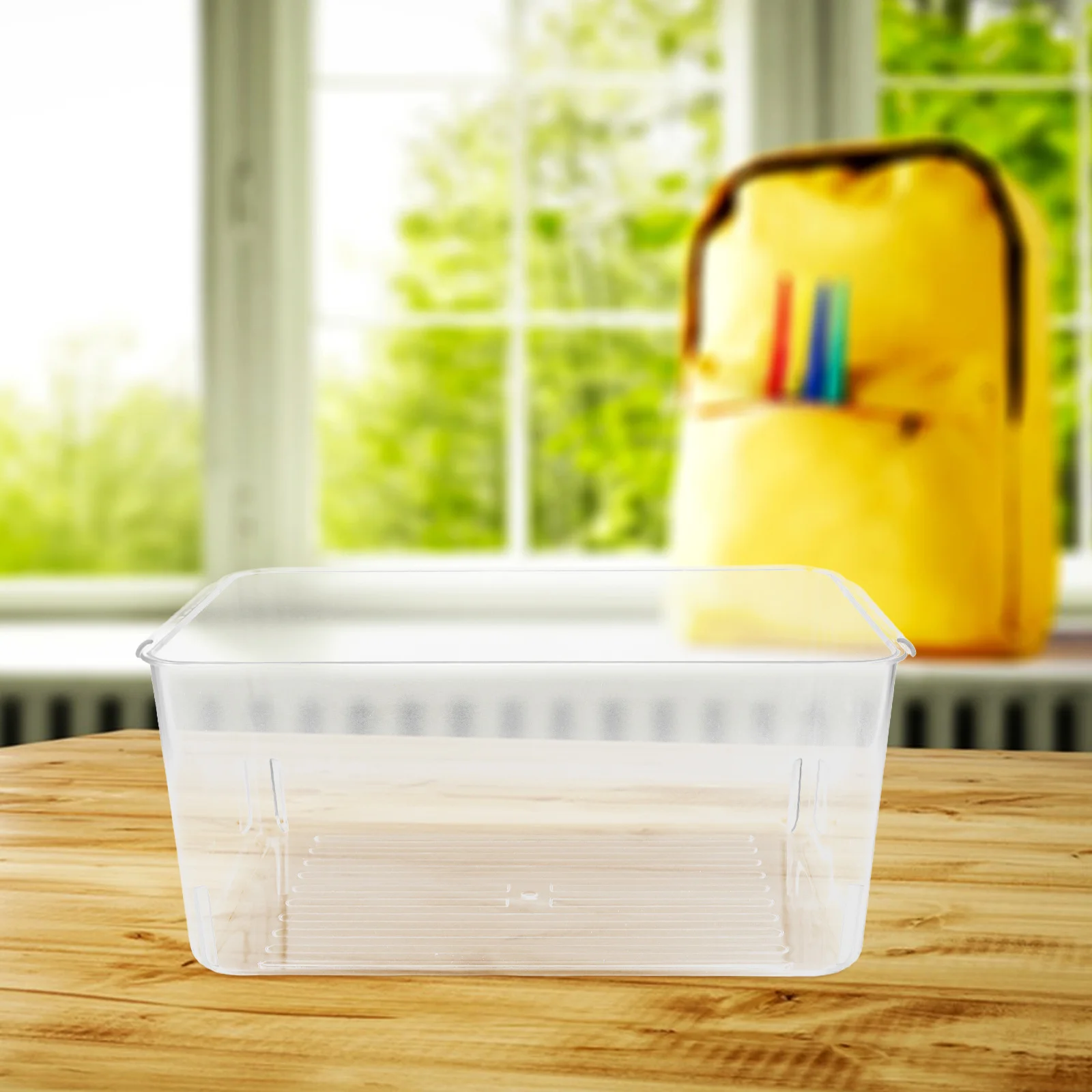 

Transparent Landscape Fish Tank Clear Rectangular Desktop Aquarium Shatterproof Micro Habitat For Betta Shrimp Crab Tortoise