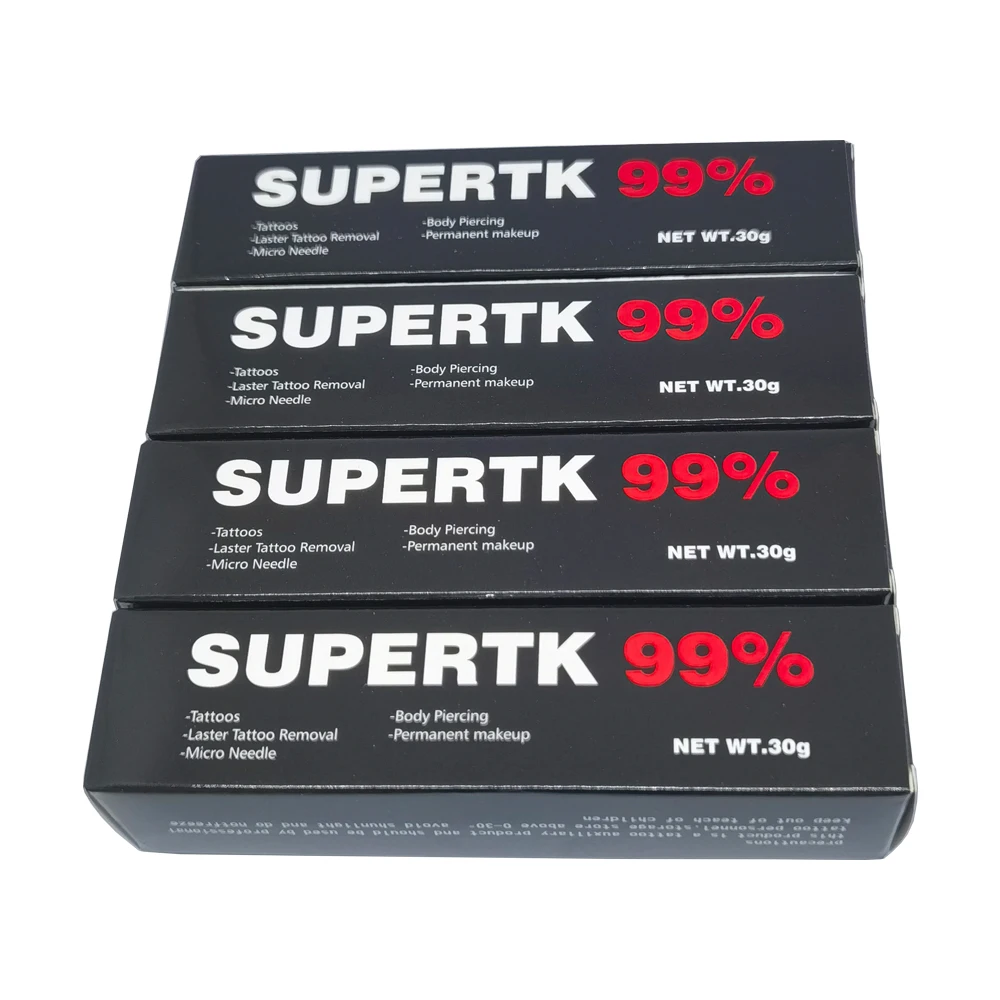 

High-Quality Supertk 99% Tattoo Cream BeforeMicroblading Piercing Permanent Makeup Eyebrow Lips Liner 30g