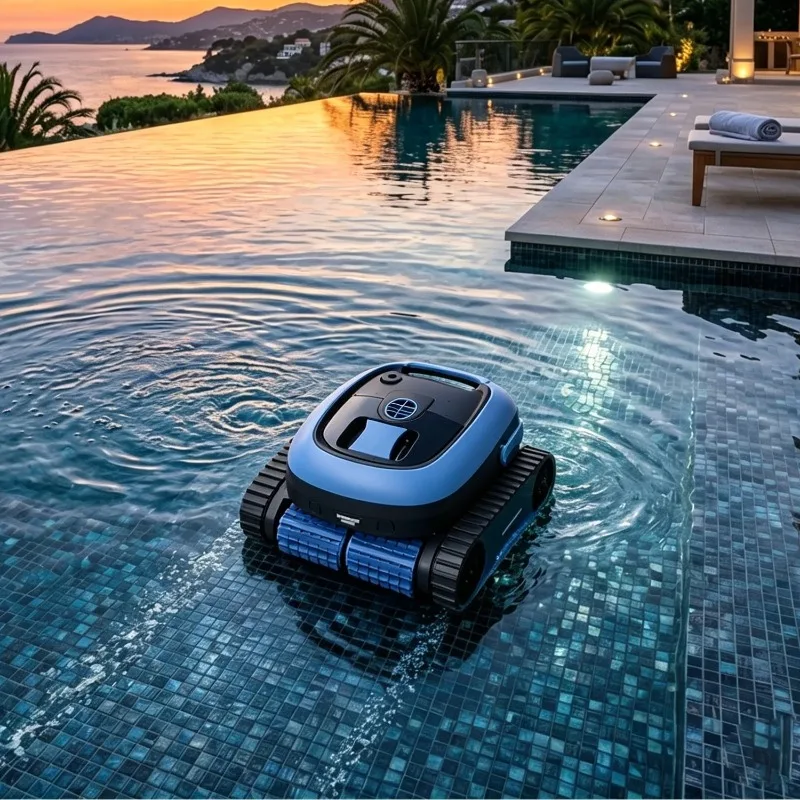 

Airo Intelligent Robotic Pool Cleaner Cordless Portable Anti-Slip ABS Swimming Pool Robot All-Surface Cleaning Floor Wall