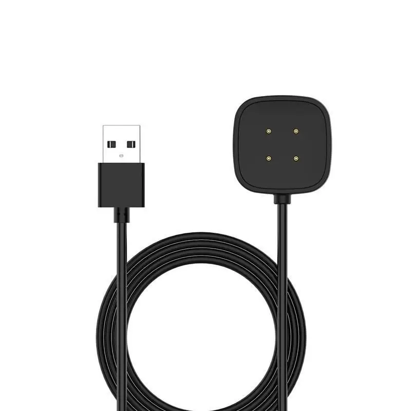 1m Charger USB Charger Smart Watch Charging Cable Base Accessories For Fitbit Sense/Sense 2/Versa 4/Versa 3