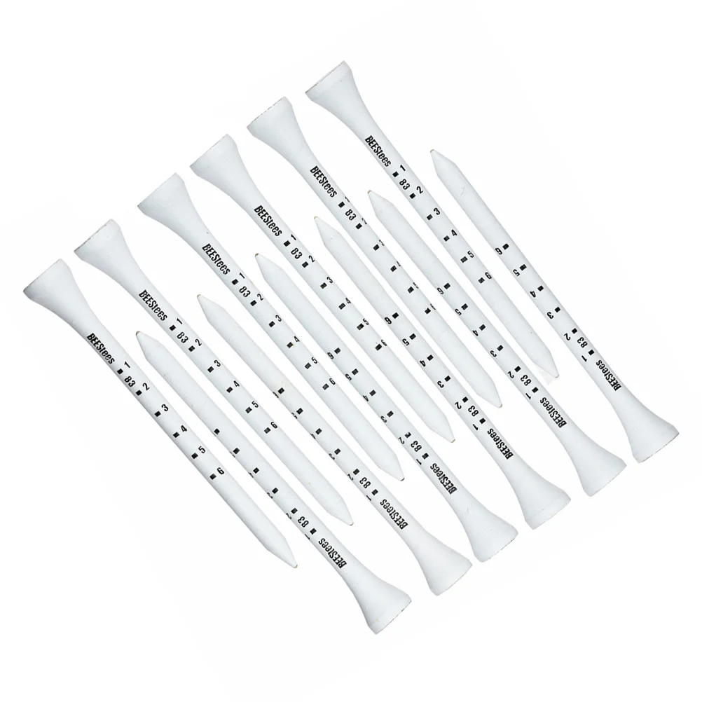 50 قطعة جولف خشبي 83 مللي متر مقياس تصميم متين خفيف الوزن صديق للبيئة ملحقات التدريب في الهواء الطلق تيز الخشب تيز