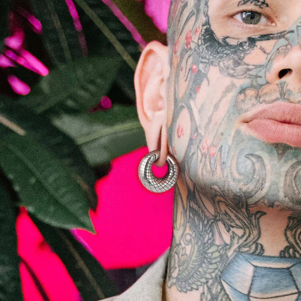 Casvort 10 قطعة 316L الفولاذ المقاوم للصدأ الأذن المستديرة المقابس الأنفاق الأذن الأوزان الأذن مقاييس ثقب النساء الرجال مجوهرات للجسم بالجملة #2