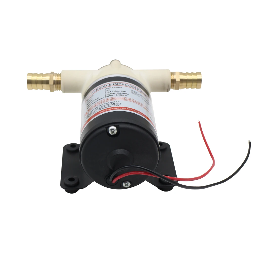 Impulsor Flexible centrífugo autocebante, bomba de sentina de 12V, 30LPM/8GPM, para barco, yate, camión, remolque, agua salada/fresca