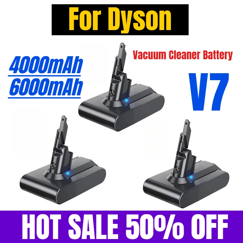 

18650 4000/6000mAh for Dyson V7 DC58 DC31 DC34 Vacuum Cleaner Battery
