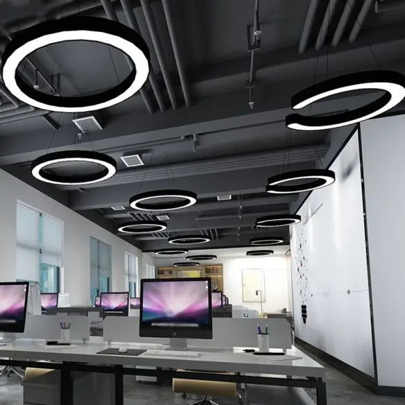 Modern LED Linear Light Ra90 CE Certified 3000K Dimmable 0-10V IP20 Rated 5-Year Warranty Ceiling Lighting Restaurants