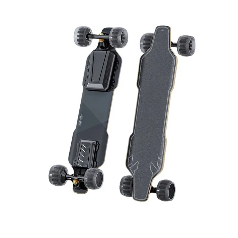 

4-колесный электрический самокат 1200 Вт, 42 В, V4, кленовая палуба с нагрузкой 45 км/ч, 150 кг, 30% Hill Climb для взрослых — профессиональная лонгборд