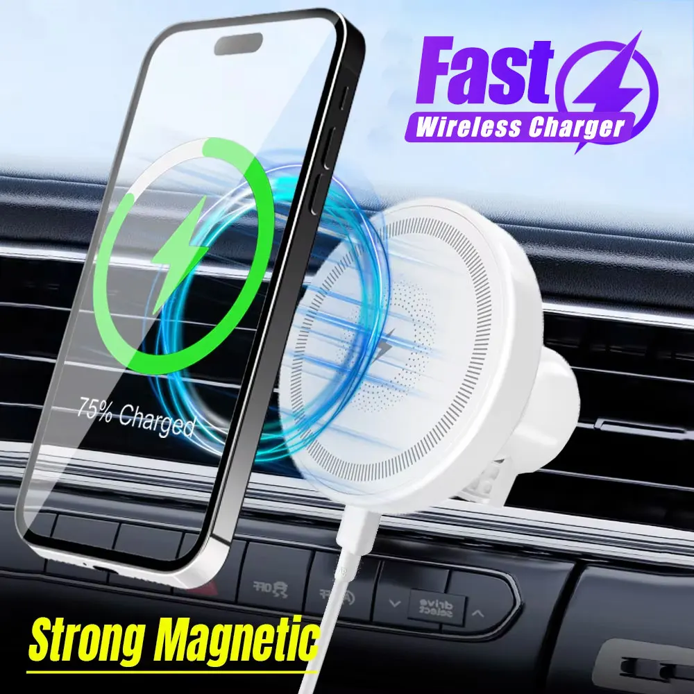 Suporte magnético sem fio para celular iPhone