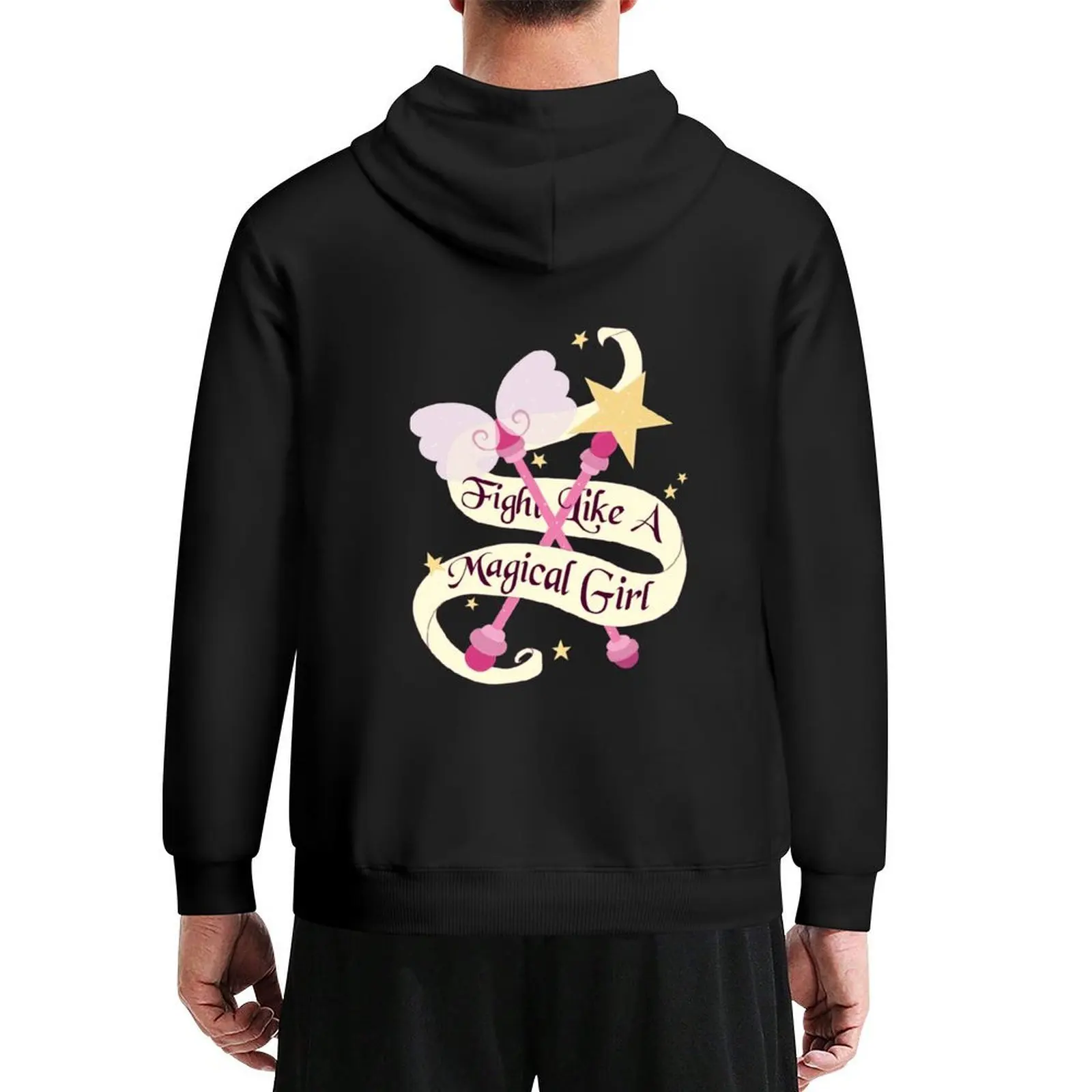 

Fight like a Magical Girl Hoodie anime clothes male clothes fashion men men's clothing men's hoodies