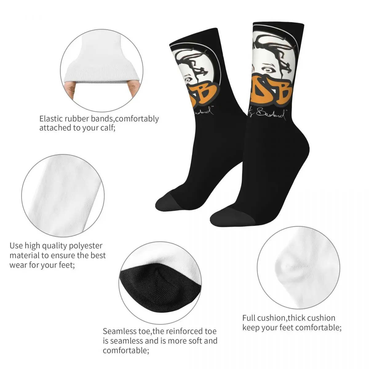 New Female Male Socks ODB Ol Dirty Bastard Hip Hop Merchandise Warm High Quality Socks All Season