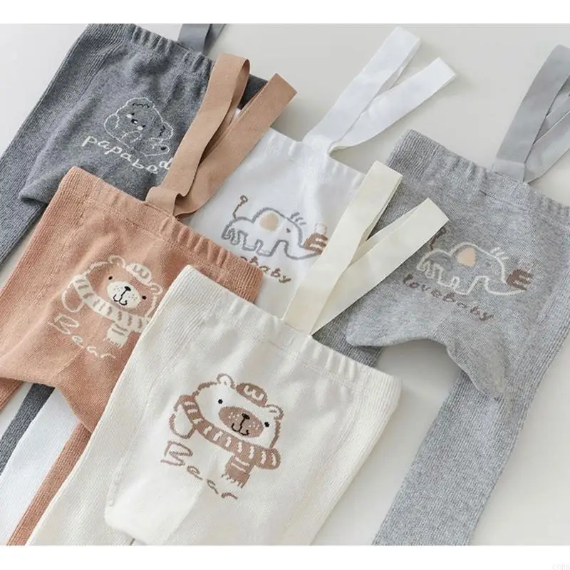 CORB Cartoon Pantyhose Suspender Tights High Waist Footed Pants Leggings Stockings Spring Autumn Tights Socks for Toddlers
