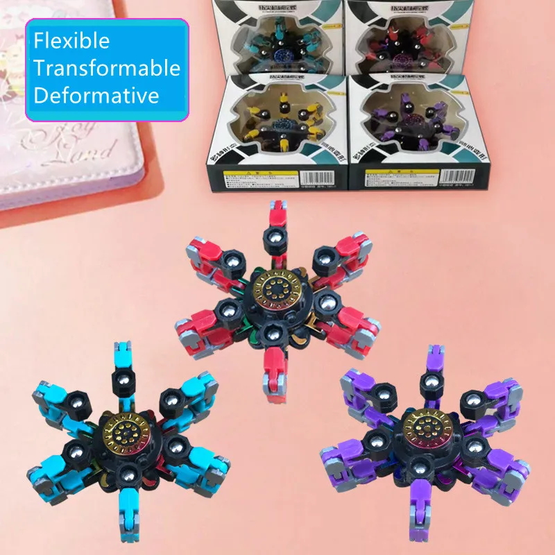 Zdeformowany Fidget Spinner Łańcuch Zabawki Dla Dzieci Antystresowy Ręczny Spinner Vent Zabawki Dla Dorosłych Stress Relief Fidget Sensoryczny Gyro Prezent