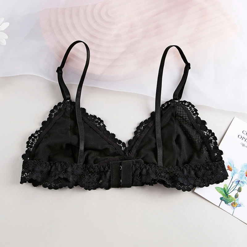 BANNIROU 1Pcs Lace Bra For Woman Thin Transparent Sexy Underwear Female Lingerie Women\'s Bralette For Ladies 2023 NEW SALE