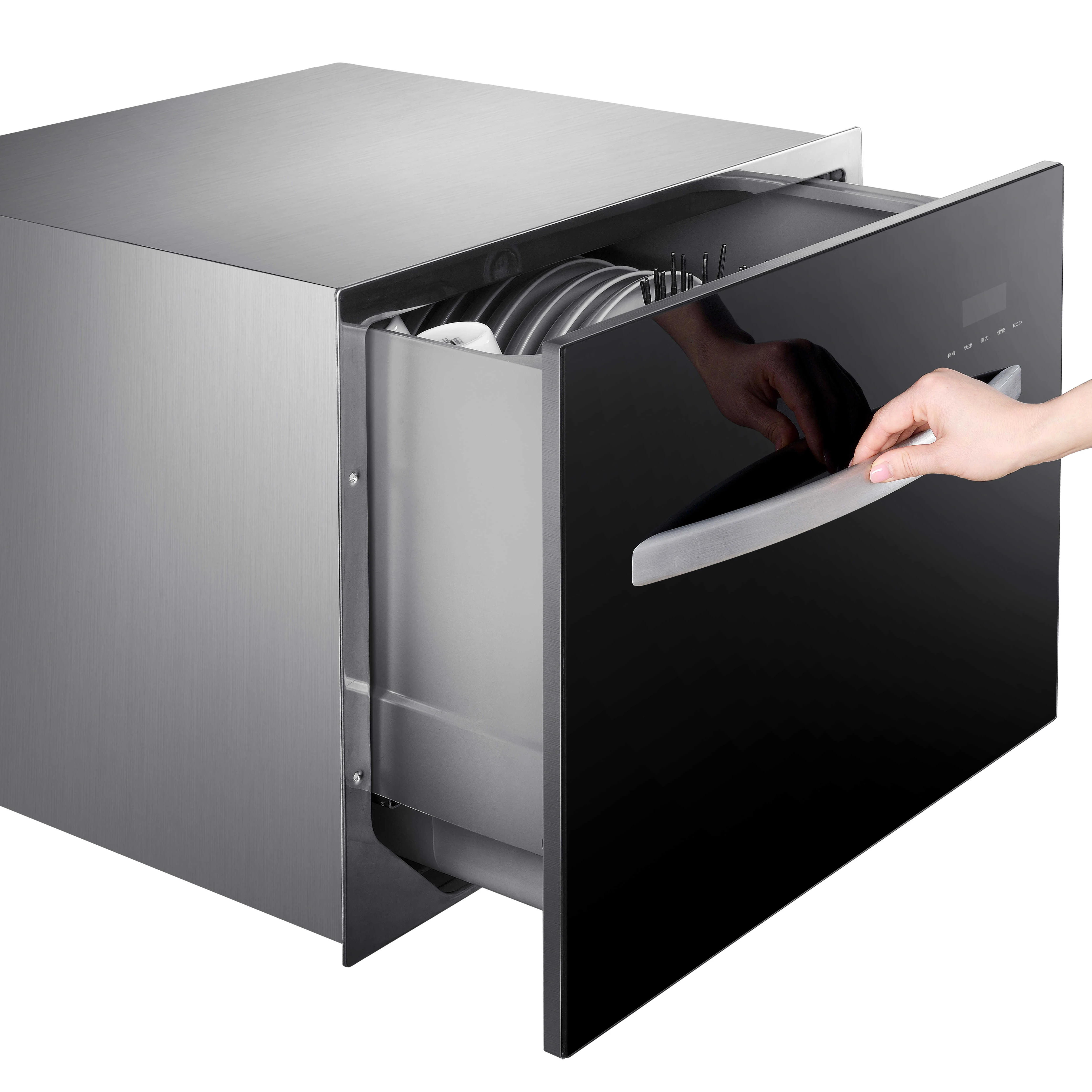 New Fashion Integrated Sink  Multifunctional  Built In Drawer Dish Washer for Home Kitchen Embedded Installation