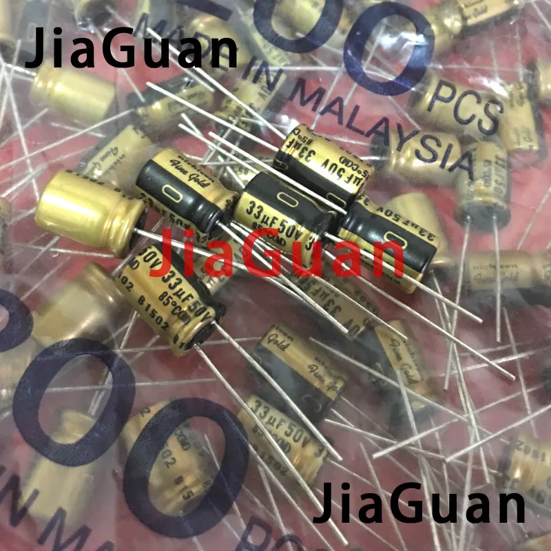 20PCS NICHICON FG 50V33UF 8x12MM fine gold 33UF 50V FineGold 33UF50V MUSE Audio Capacitor 33UF/50V