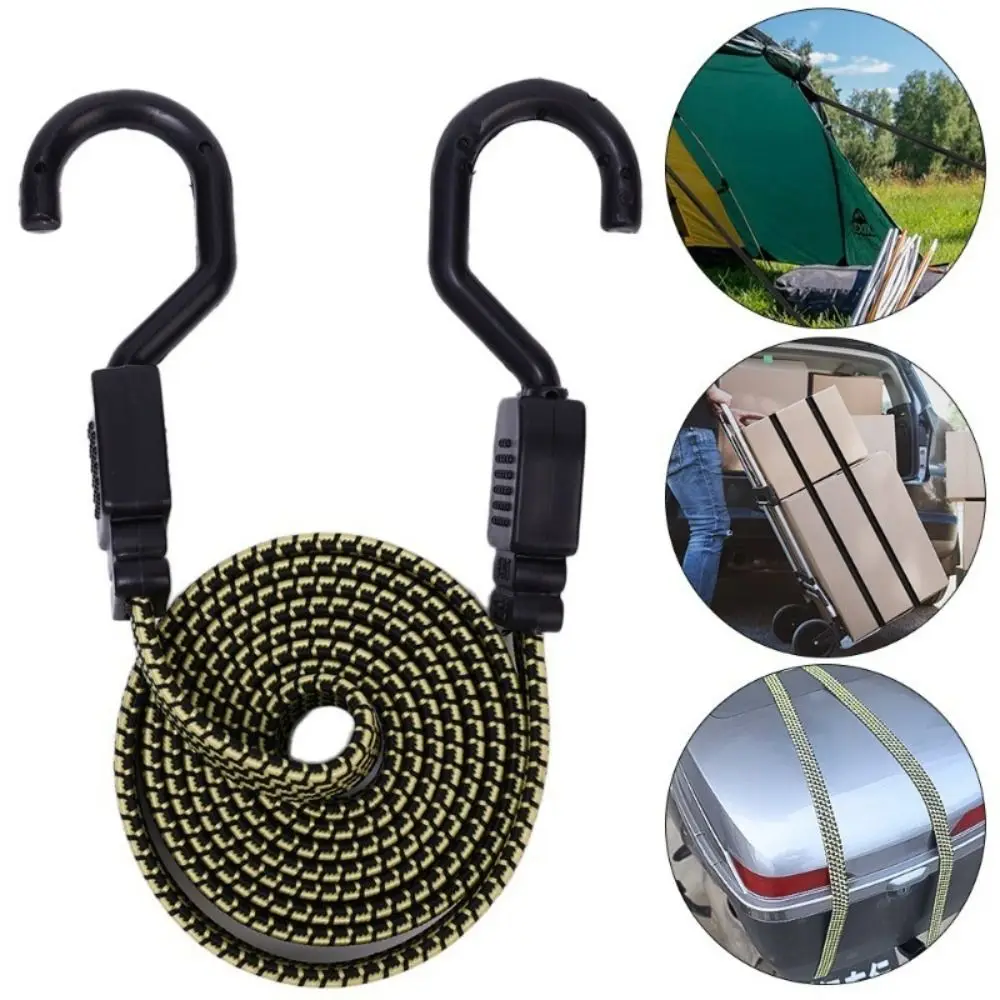 New Non-slip Riding Elastic Binding Rope Trunk Fixed with Hook Luggage Fixing Rope Widened Elastic Rope