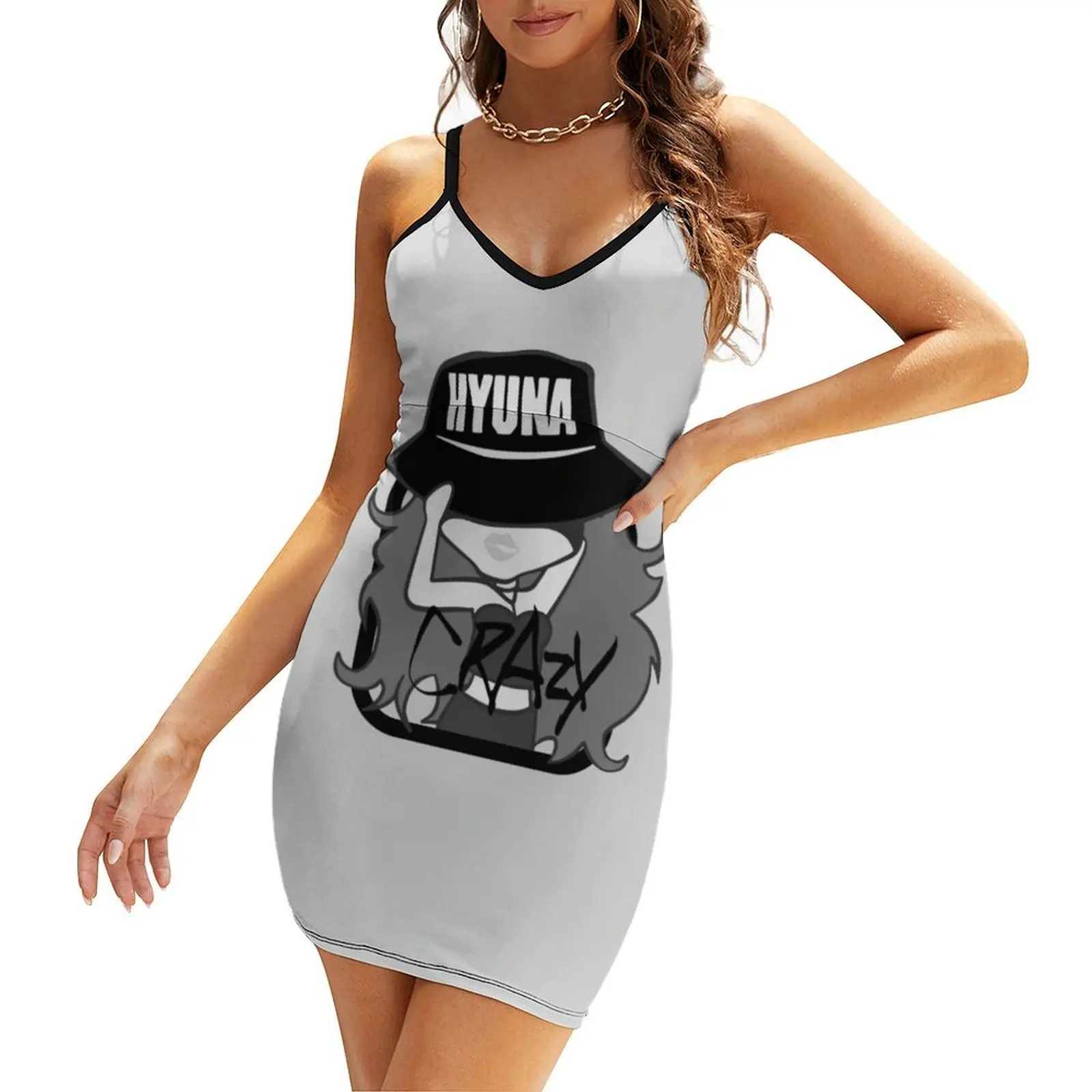 

4MINUTE HyunA Crazy Sling Dress dress women elegant luxury clothes for women elegant women's dresses for wedding