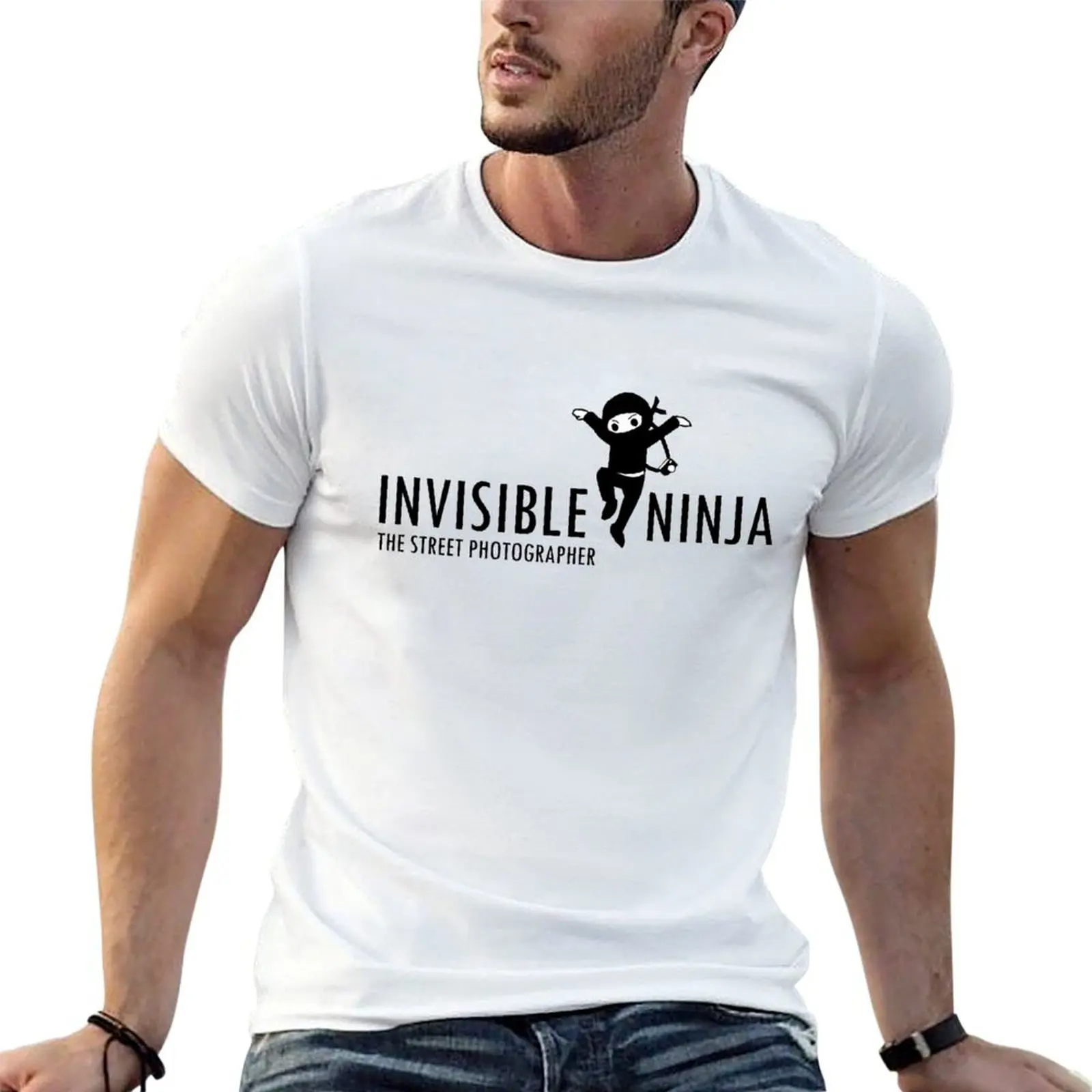 

Invisible ninja street photographer T-Shirt funny t shirts cotton t shirts for man graphic vintage man t shirts cotton T-shirt