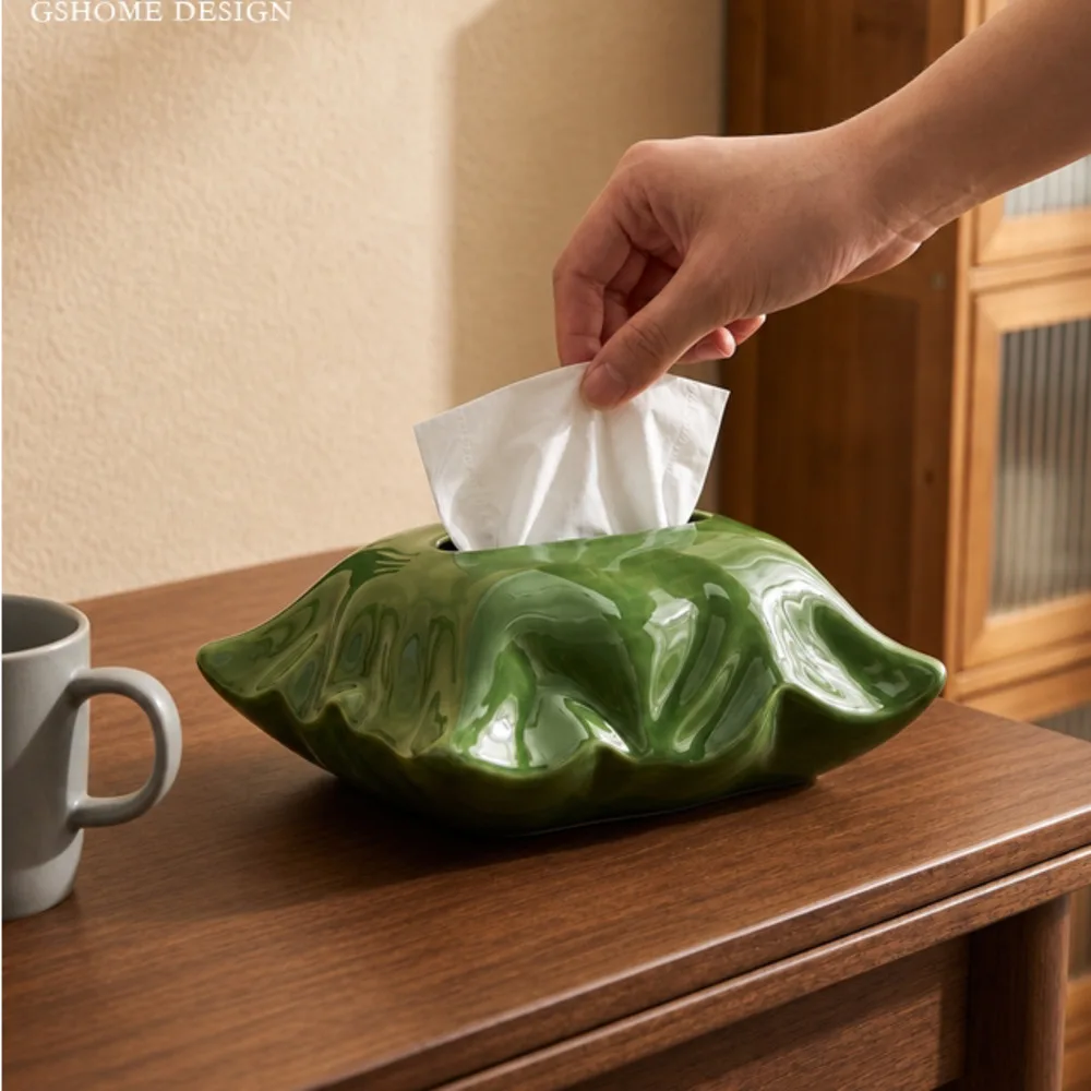 Living Room Desktop Tissue Box Water Ripple Clear Plastic Tissue Storage Box Multifunction Remote Control Holder Tissue Box