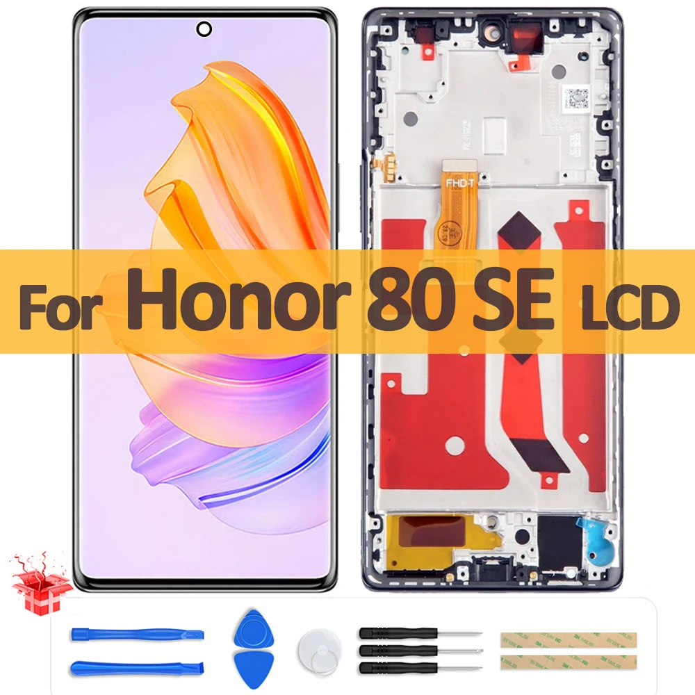 6.67 "OLED originale per Huawei Honor 80 SE GIA-AN8 Display LCD Touch Screen Digitizer Assembly per parti di riparazione LCD Honor 80SE