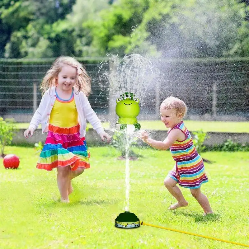 Rocket Sprinkler Toy Frog Design Rocket Launch Spray Toy novità facile da usare Lovely Funny Rocket Sprinkler For Kids Summer