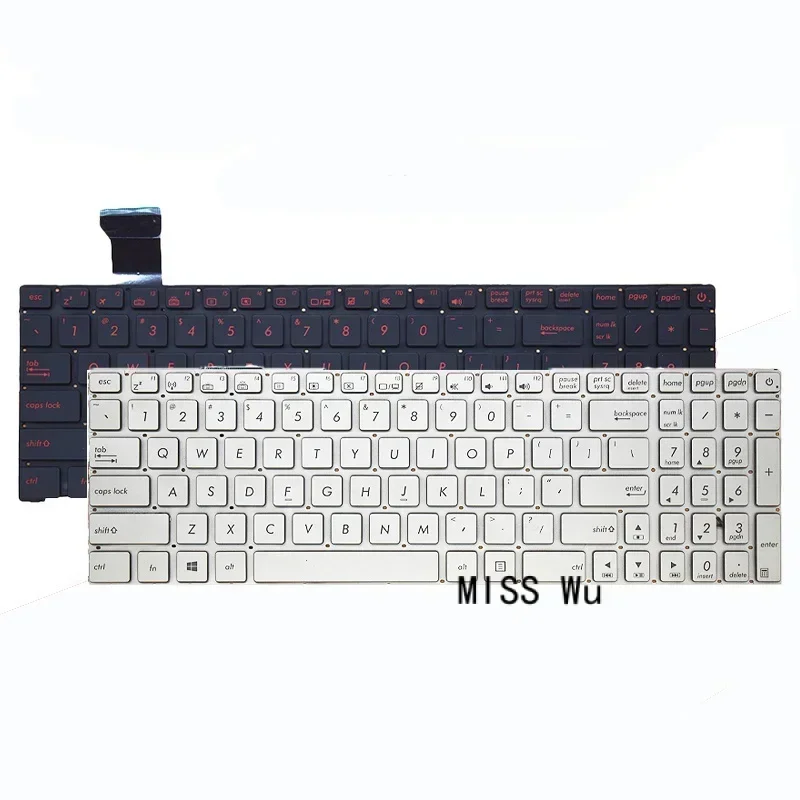 New laptop keyboard with backlit for Asus zx50v fx-plus g551jx g551vw n552v ZX 50xj zx50jx gl552j gl552v fx-pro g552vm g552vx