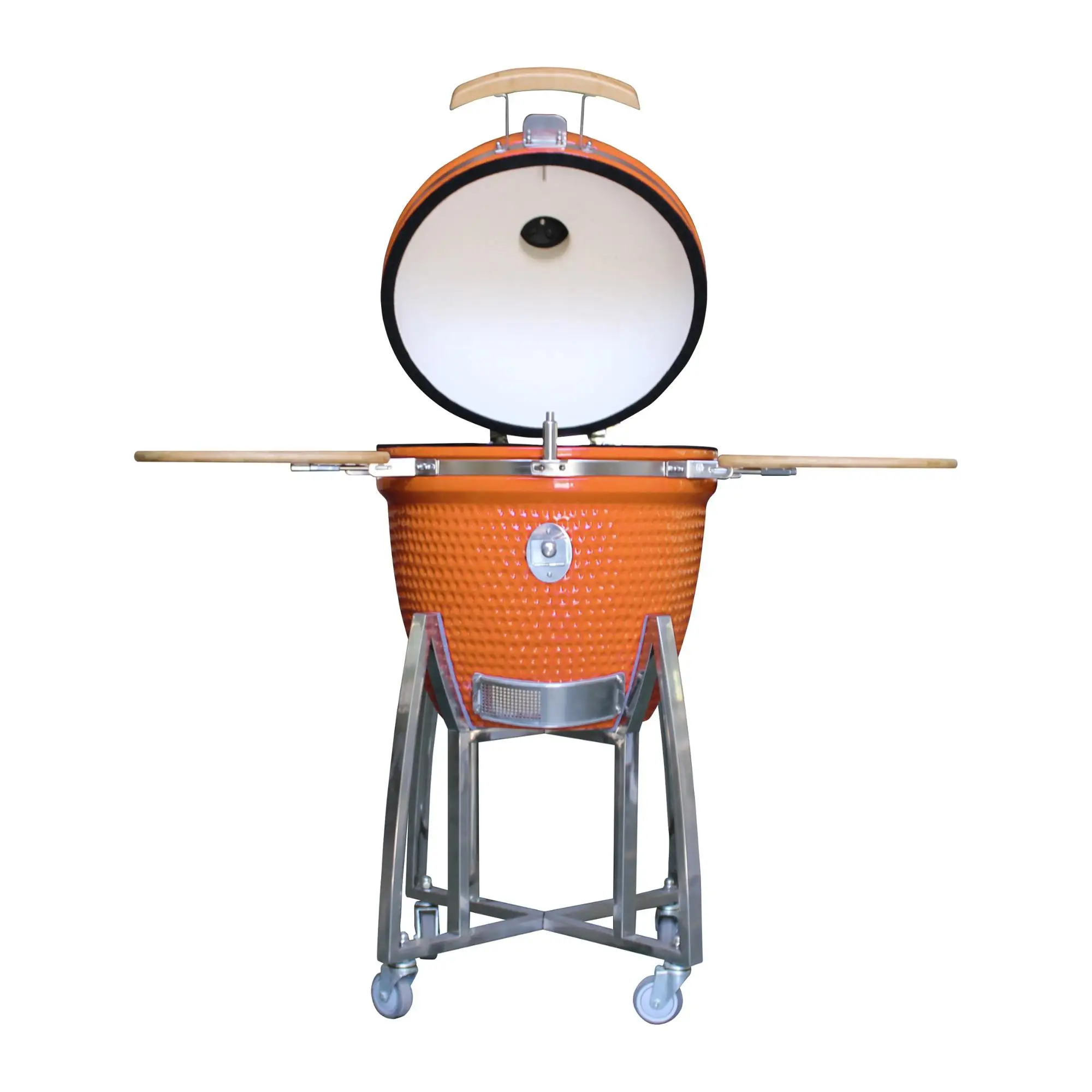 

Large 21 Inch Ceramic Kamado BBQ Smoker with Charcoal Fuel, Outdoor Kitchen Use, Trending Products in 2025