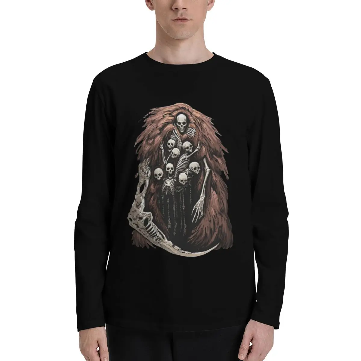 

The Gravelord Stylish and Comfortable Men's Long Sleeve T-Shirt - Ideal for Every Season and Daily Wear