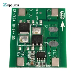 3S 12V 7A 18650 Lithium Battery Protection Board BMS Li-ion Charger Protection Module Anti-Overcharge Over-Discharge