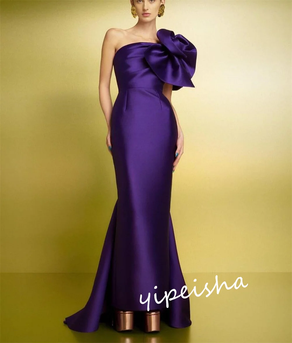 CustomizedJiayigong  Prom S Flower  Trumpet Strapless Bespoke Occasion  Floor Length