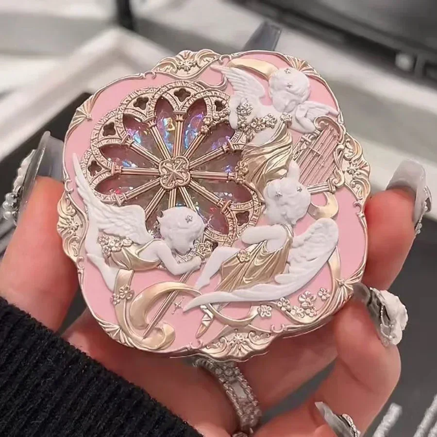 Colorete Flower Knows Little Angel, ligero, suave, duradero, maquillaje para mejorar la cara durante todo el día, crema de rubor coreano para mejillas