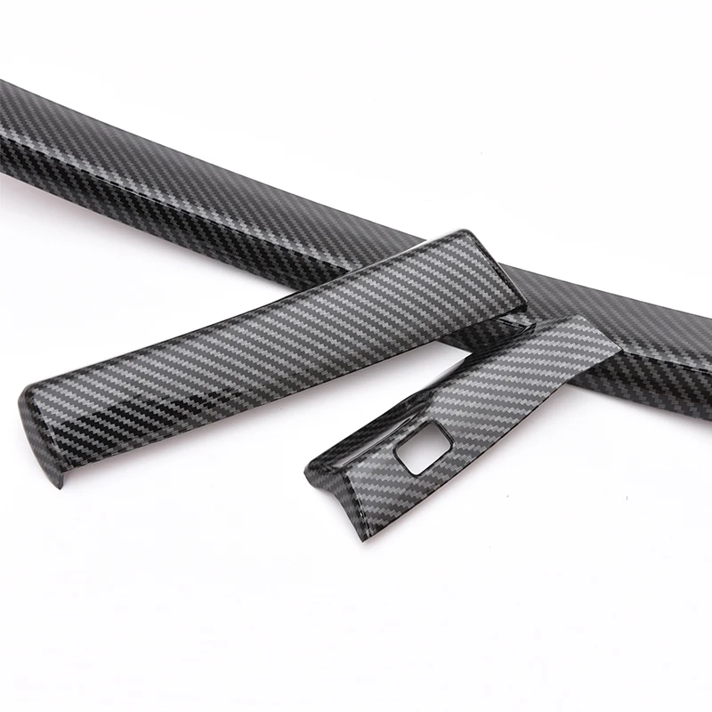 New 3pcs/Set Carbon Fiber Texture ABS Central Console Dashboard Strip Trim LHD Fit for Honda Accord 8th 2008 2009 2010 2011 2012