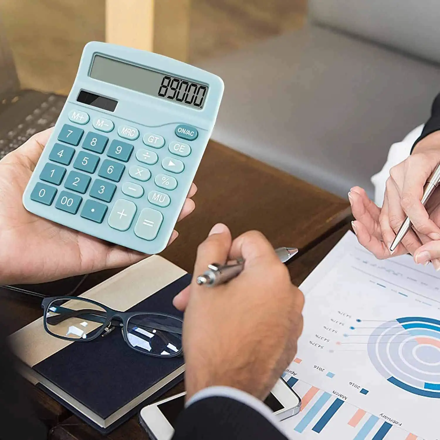 Büro dedizierten Solar rechner Student großen elektronischen Computer 12-Bit-Doppel-Stromversorgungsrechner