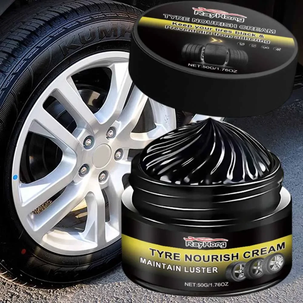 Car Tire Refurbished Wax Universal Motorcycle Bicycle Wheel Tyre Waxing Polishing Paste Long-lasting Protection Tire Aging Dust