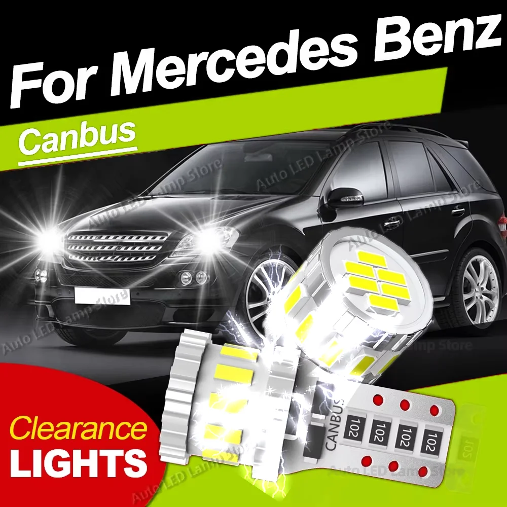 Für Mercedes Benz M GL GLK GLA GLC Klasse W163 W164 W166 X164 X166 X204 X156 X253 Ausverkauf Glühbirne Parkplatz Lampe W5W T10 Canbus
