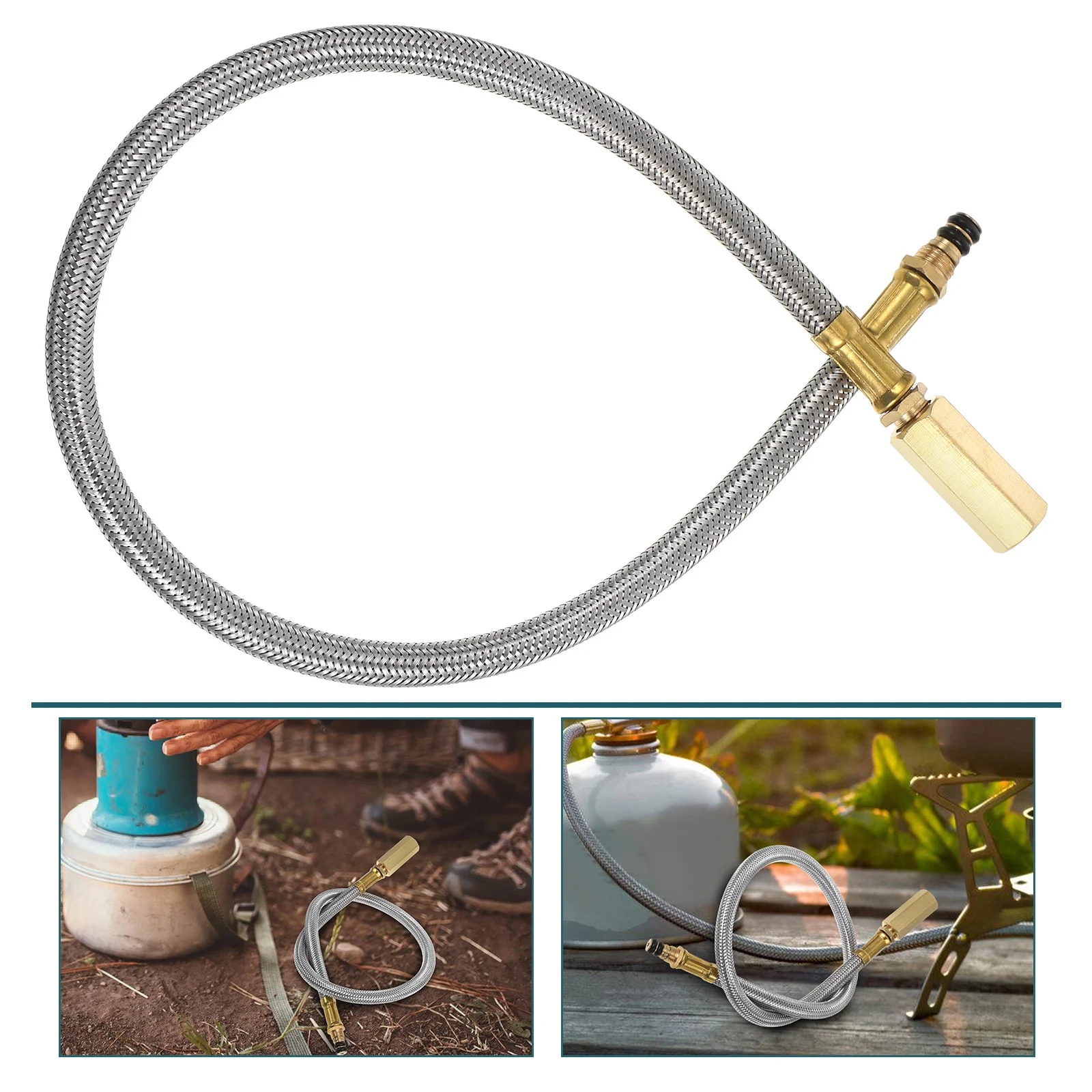 

Camping Gas Cylinder Hose Extended Connection Tube Stove Grill Replacement Burner Part Outdoor Accessory Gas Canister Bbq Hiking