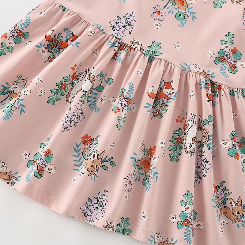 Malwee Girls Summer Dr New Sle Vest Skirt Cotton Round Ne Children's Clothing O…