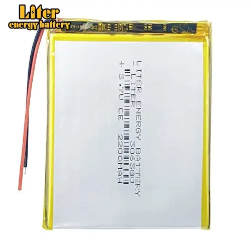 100pcs Liter 3.7V 2200mAh 306380 Lipo Battery Rechargeable Lithium Polymer Battery Tablet PC