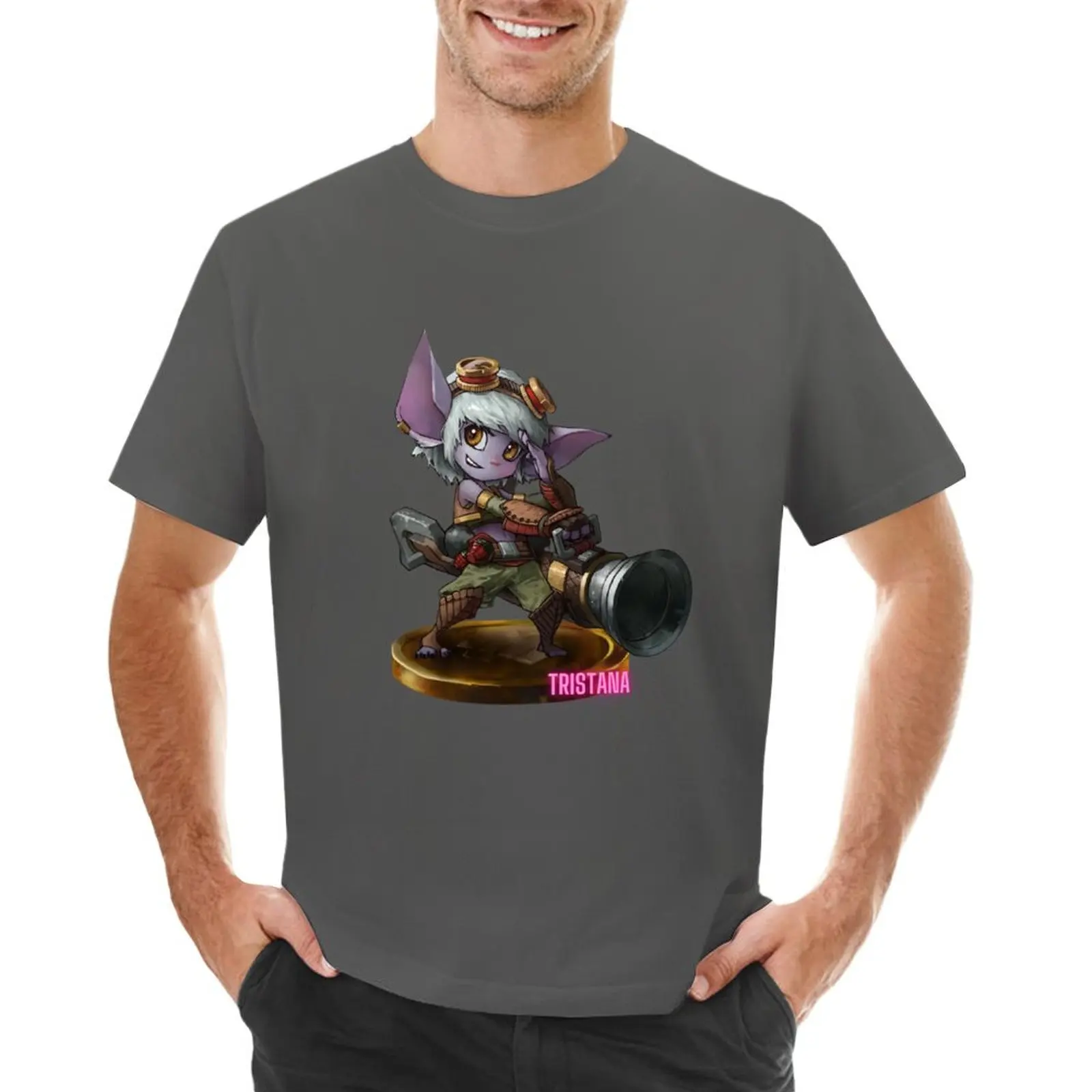 Tristana The Game Changer T-shirt vintage clothes cute tops Short sleeve tee mens graphic t-shirts hip hop