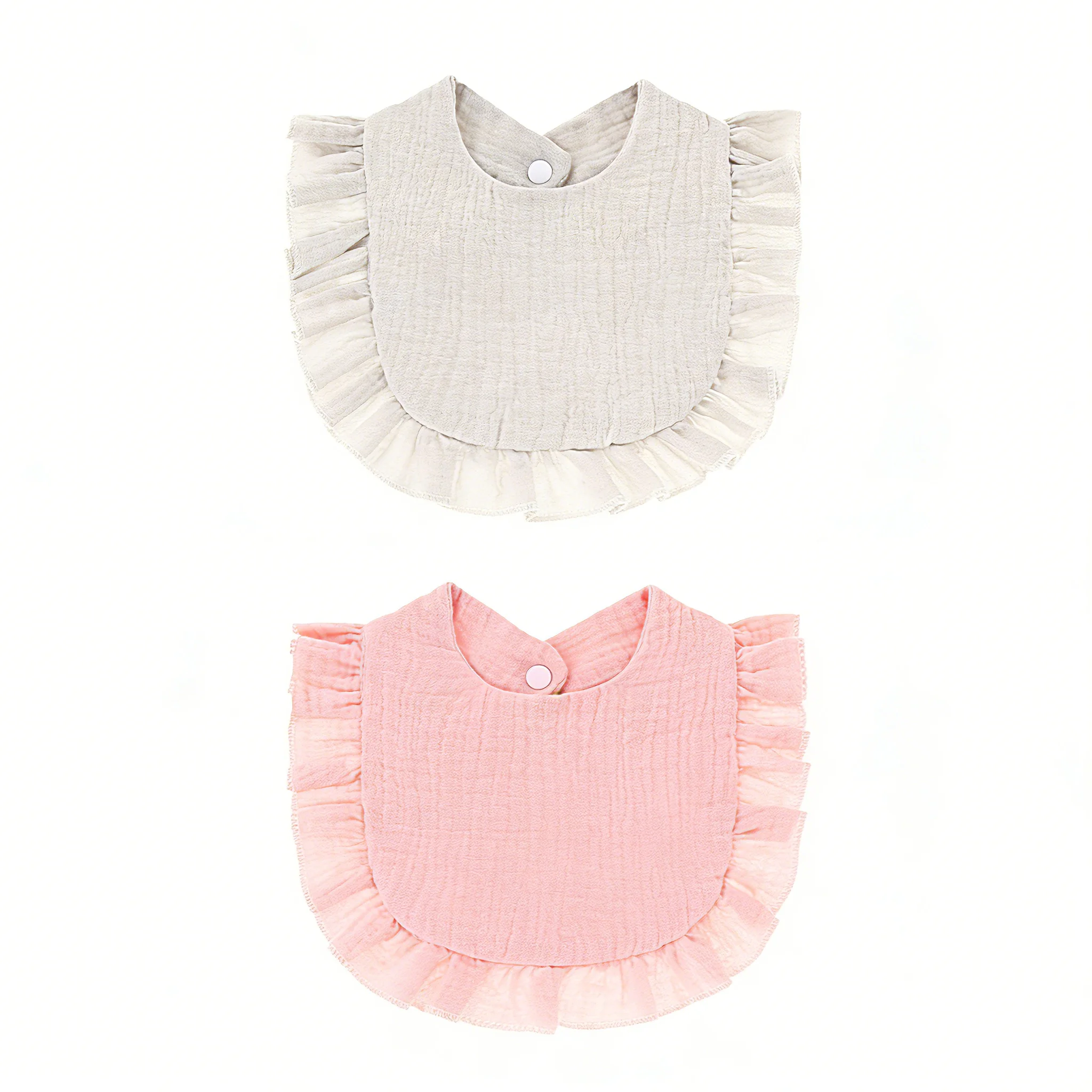 2Pcs Multi-use Baby Bibs Waterproof Soft Saliva Bibs for Newborn Feeding Burping