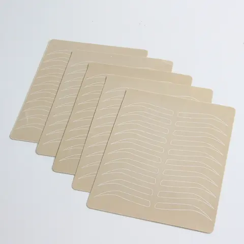 마이크로블레이딩 용품 눈썹 연습 라텍스 피부 영구 화장 눈썹 문신 훈련, 양면 잉크 불필요