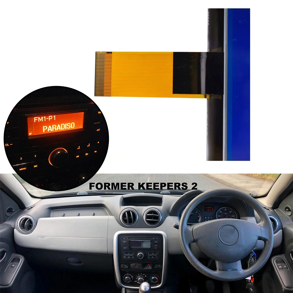 1pc LCD Display Display For Renault Duster Captur Logan Pulse Symbol 3rd-gen Radio Stereo Interior Instrument Cluster Car Sound