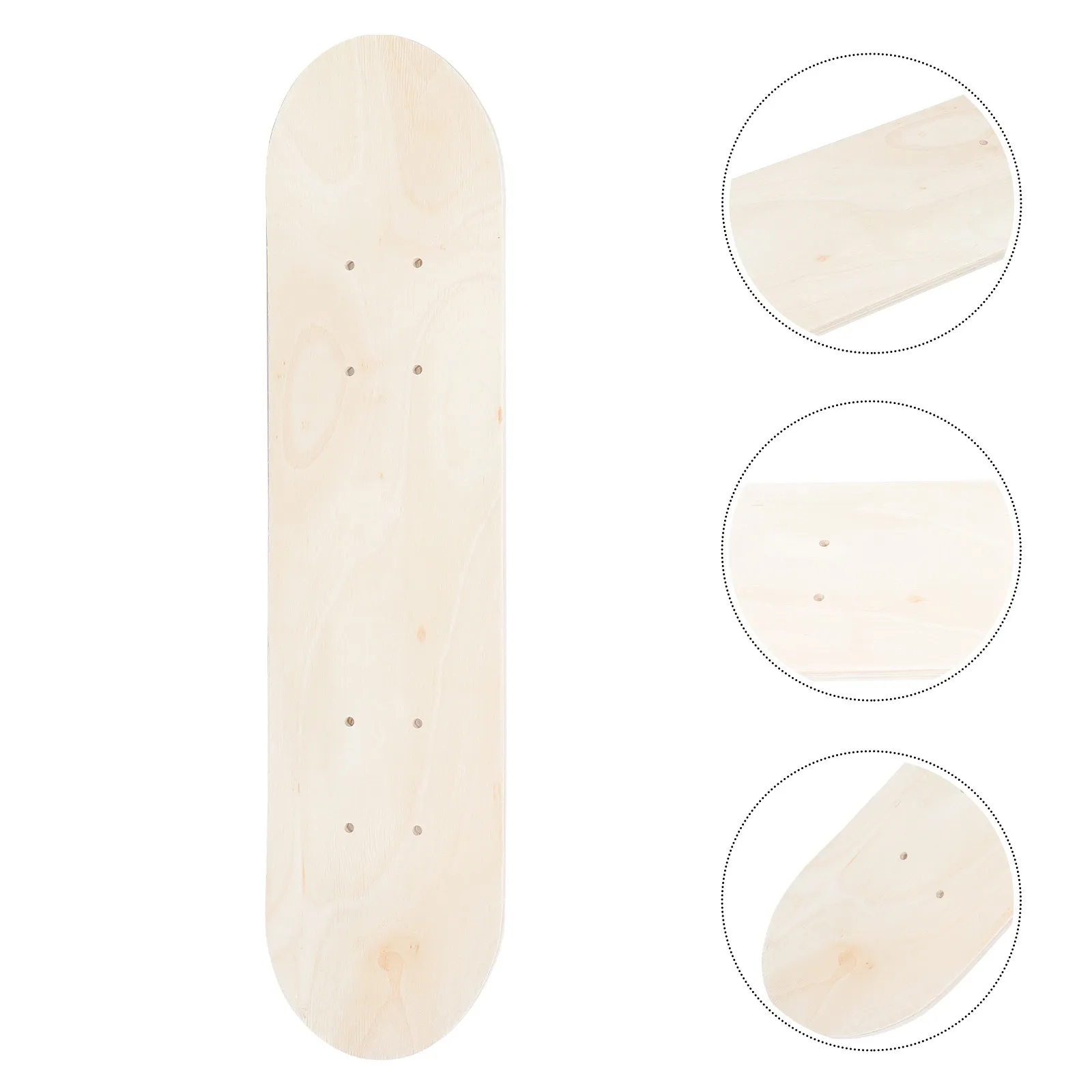 

Wooden Blank Skateboard Deck Unfinished DIY Graffiti Skateboard Board for Kids Hand Eye Coordination Blank Skateboards