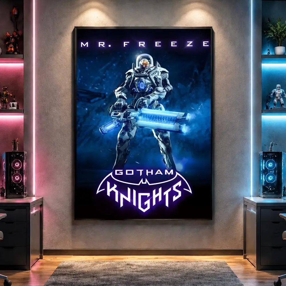Game G-Gotham Knights Superhero Action Poster Wall Art Bedroom Living Room Dorm Bar Cafe Gym Studio Home Decor Gifts