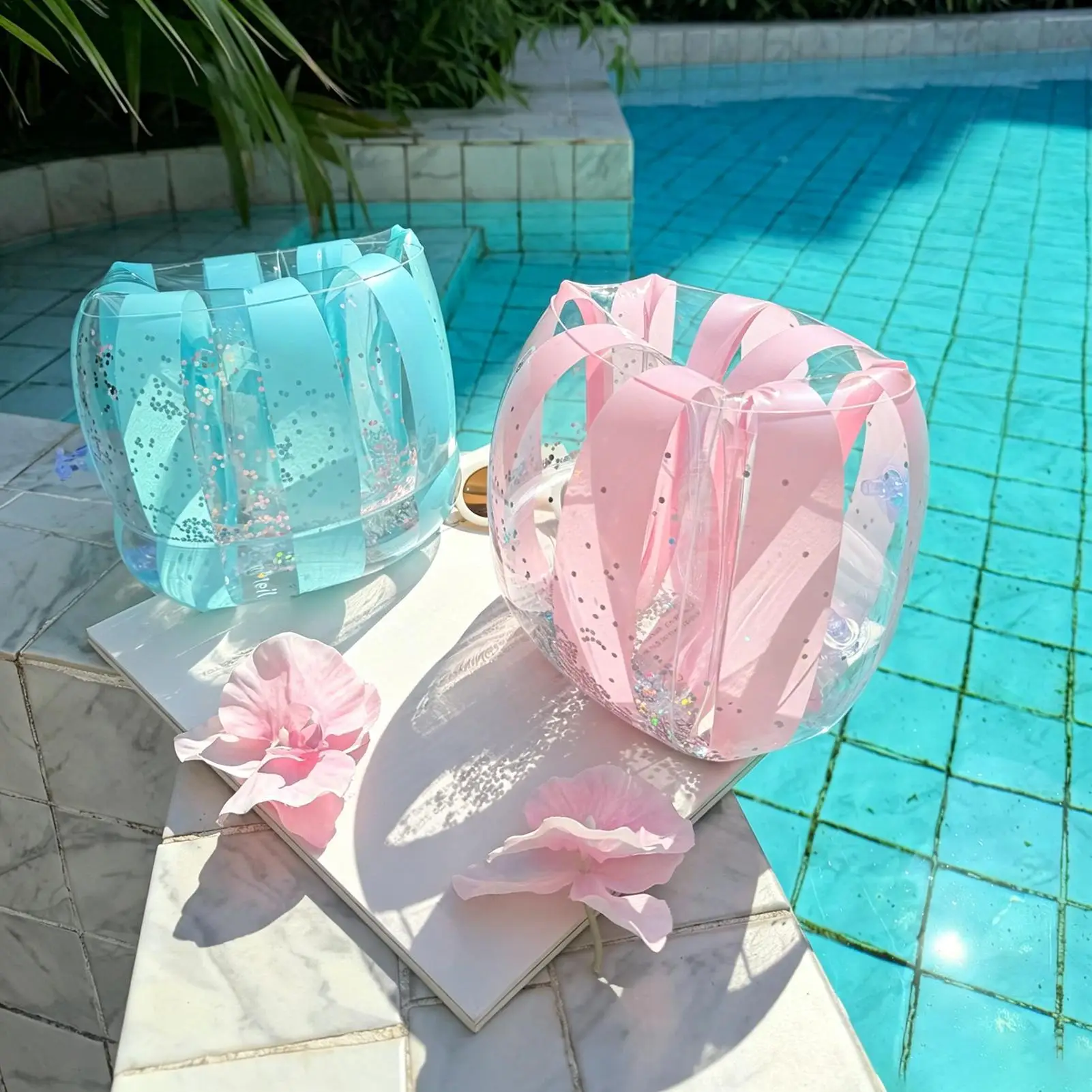 Swim Arm Bands For Kids adult Adjustable Blow Up Flotation Inflatable Swim Rings Floats For Adults Boys Girls swimming practice